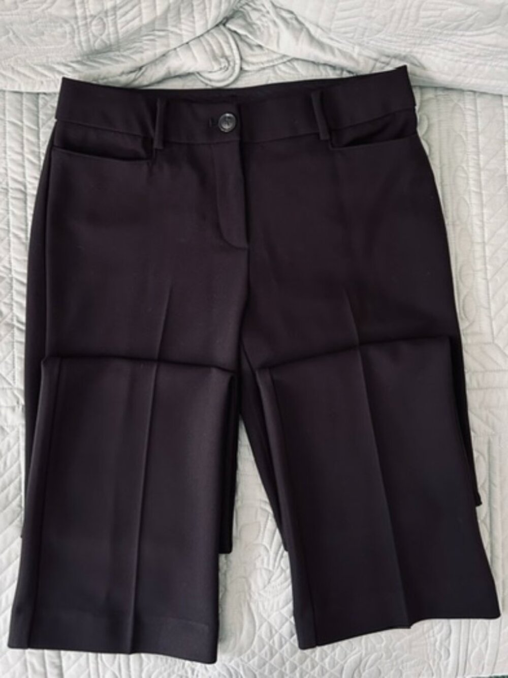 LOFT EUC Black Tailored Mid Rise Trouser Dress Pants Size 4